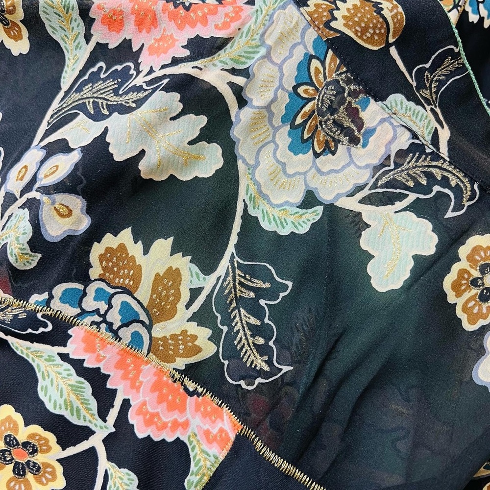 SOLD Roberto Cavalli Spring/Summer 2003 Floral Chinoiserie Bias Cut Dress - Picture 7 of 9